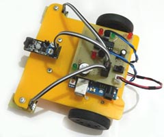 Mini Arduino Engel Alglayan izgiler Arasnda Hareket Eden Robot